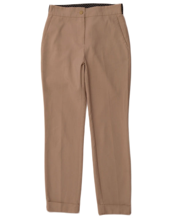 Pantaloni Chino affusolati da Donna ZARA XS W24 L26 Cotone Beige