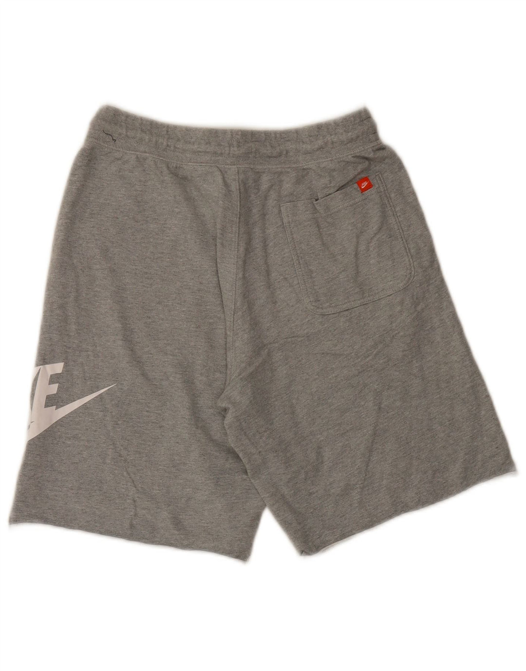 Pantaloncini sportivi con grafica Nike da uomo in cotone chiazzato grigio medio