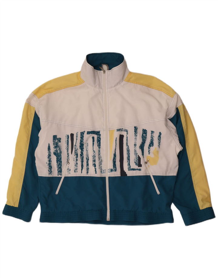 Giacca da ginnastica grafica da uomo Triumph UK 42 Large Blue Colourblock