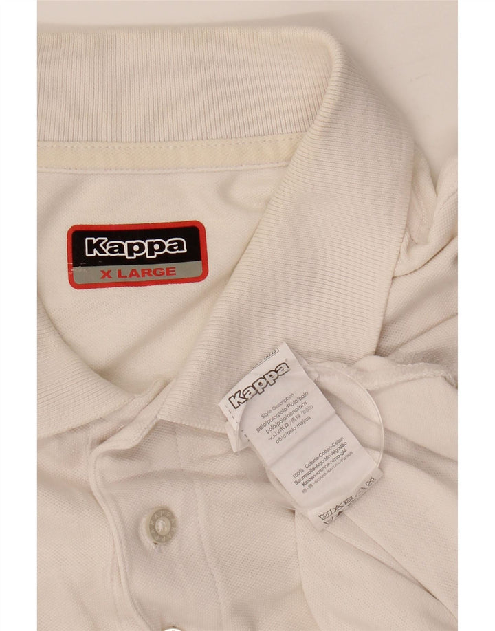 KAPPA Mens Polo Shirt XL White Cotton