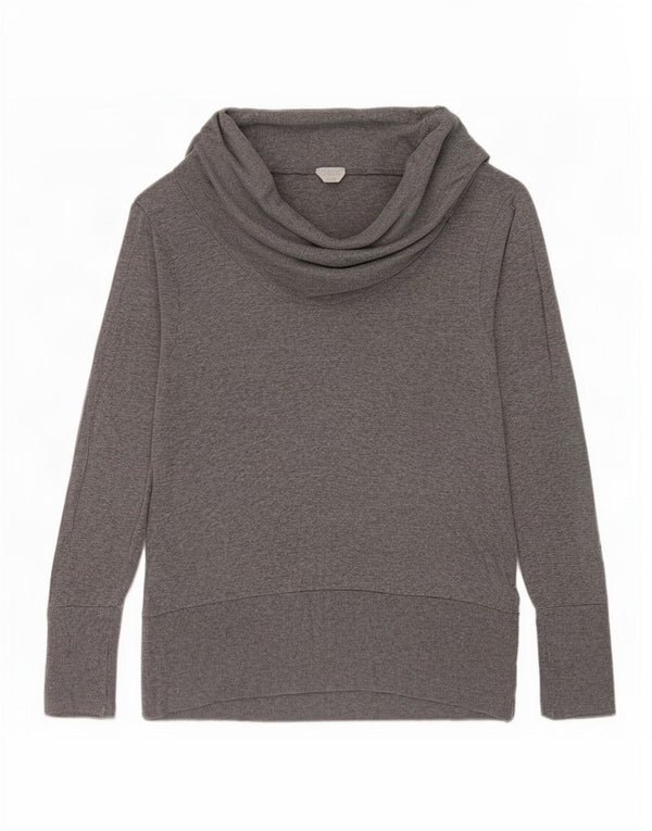 Oasis Womens Top Long Sleeve UK 16 Large Grey