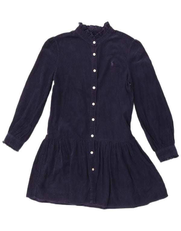 Abito da bambina Ralph Lauren a maniche lunghe a vita bassa 9-10 anni blu navy