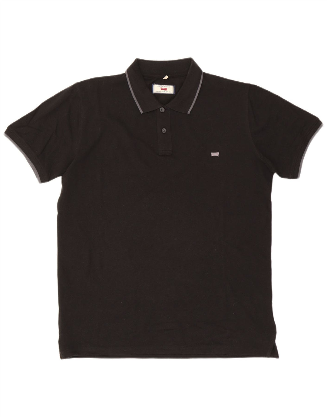 Polo regolare da uomo Carrera XL in cotone nero