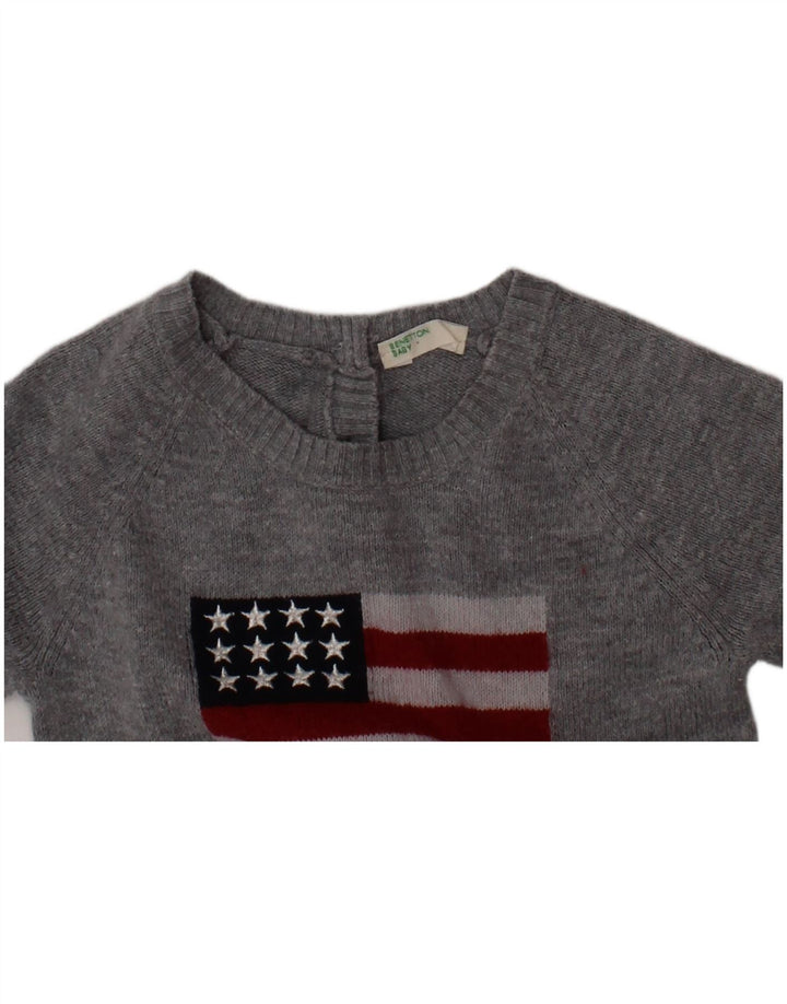 Tuta grafica BENETTON per neonato 3-6 mesi Grigia