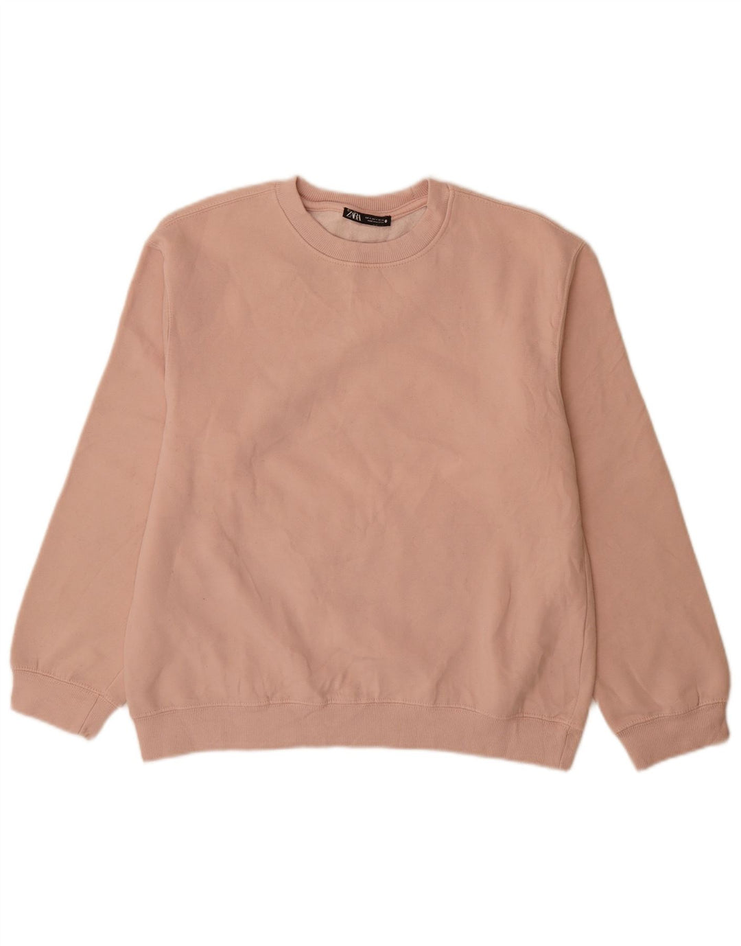 Felpa Zara Donna Maglione UK 14 Rosa Medio