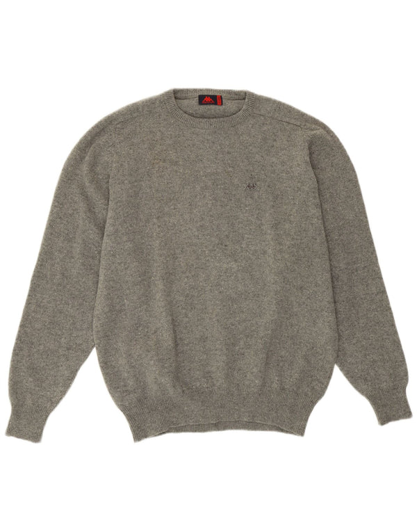 Maglione Kappa Uomo Girocollo XL Grigio Lana
