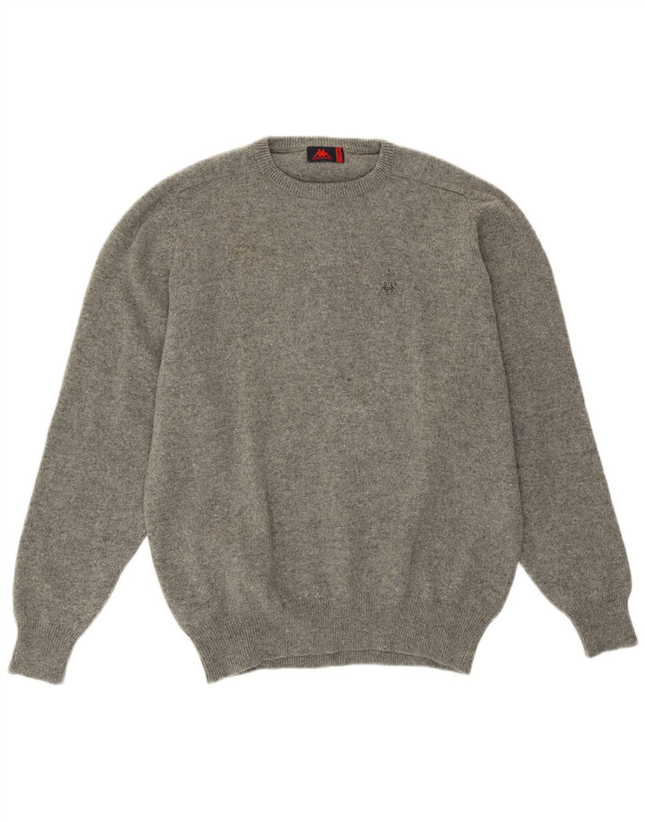 Maglione Kappa Uomo Girocollo XL Grigio Lana