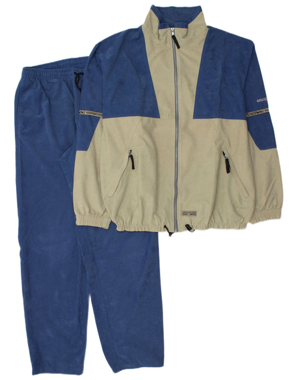 Tuta intera da uomo in velluto Great Escapes EU 52 Large Blue Colourblock
