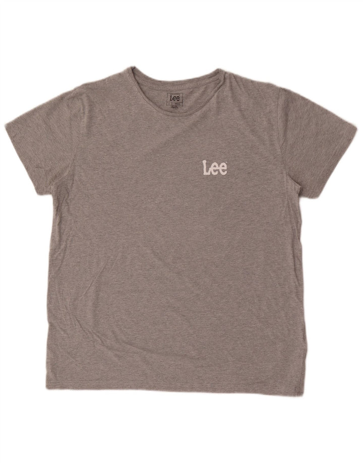 Maglietta da uomo Lee Top grande in cotone grigio
