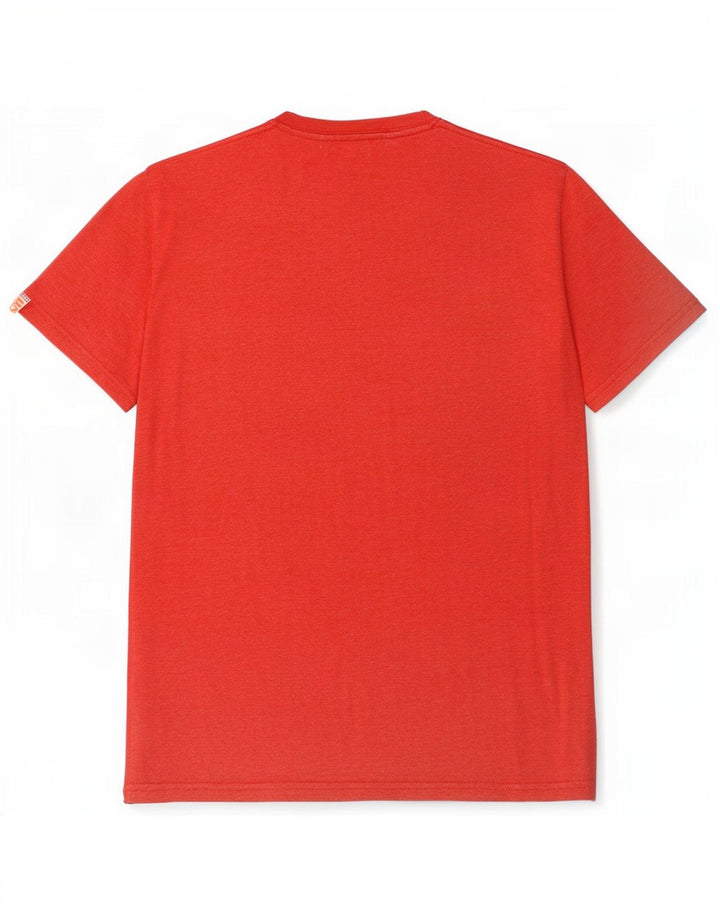 T-shirt grafica da uomo Superdry Top grande rosso in poliestere