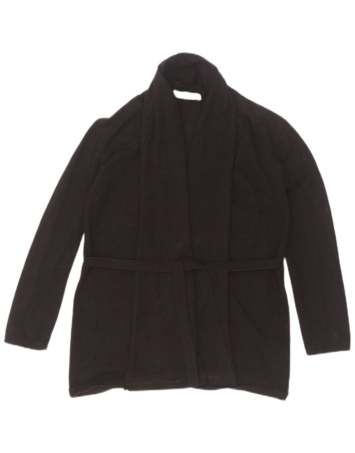 Maglione cardigan da donna Zara UK 12 viscosa nera media