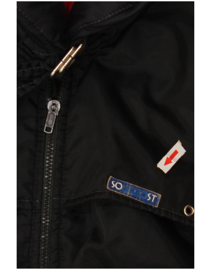 Giacca a vento da uomo VINTAGE IT 54 2XL Nero Poliammide color block