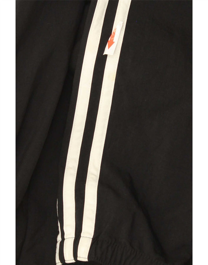 Giacca da ginnastica da uomo con cappuccio Adidas, media, in nylon nero