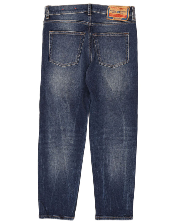Jeans dritti invecchiati Diesel da bambino 13-14 anni W30 L26 cotone blu