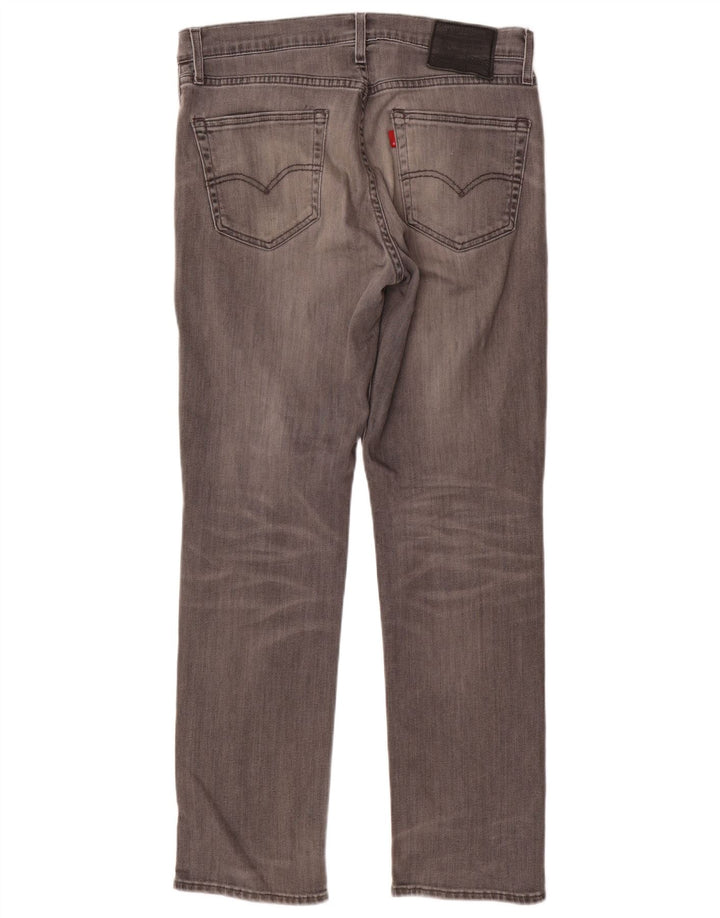 Jeans dritti da uomo Levi's W34 L30 cotone grigio