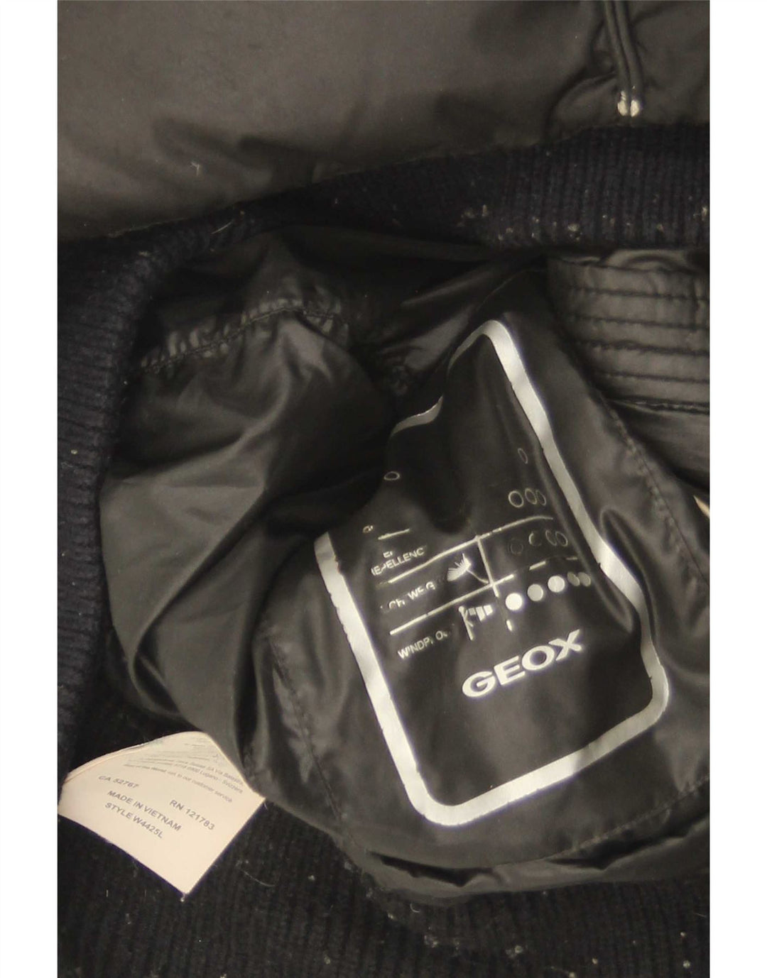 Giacca imbottita da donna Geox UK 8 Small Poliestere nero