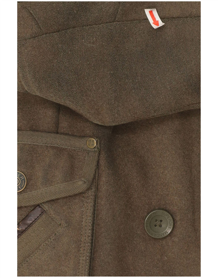 Giacca militare da donna Superdry UK 10 Small Lana kaki