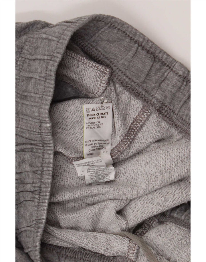 Pantaloni da tuta da uomo Marks & Spencer grandi in cotone grigio