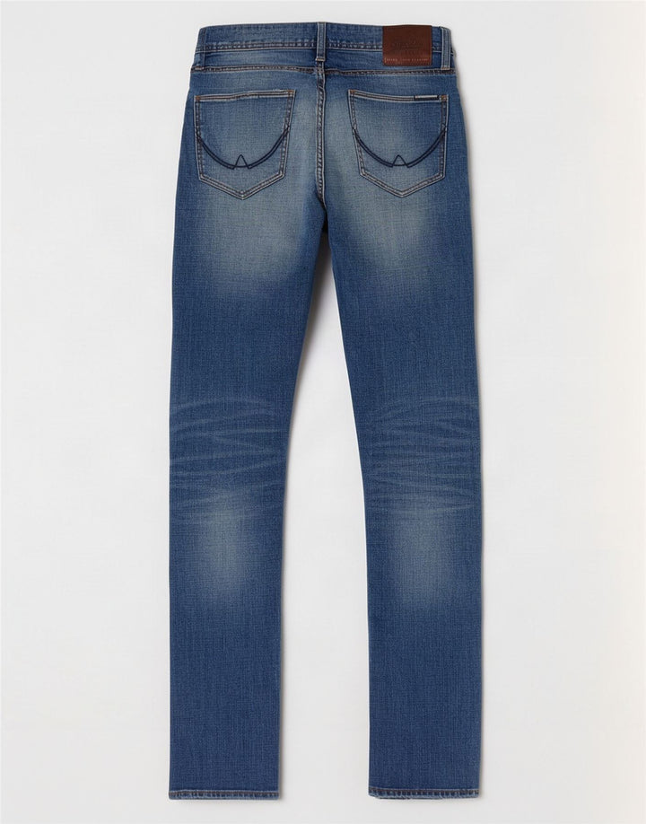 Jeans slim da uomo corporali in difficoltà Superdry W31 L32 cotone blu