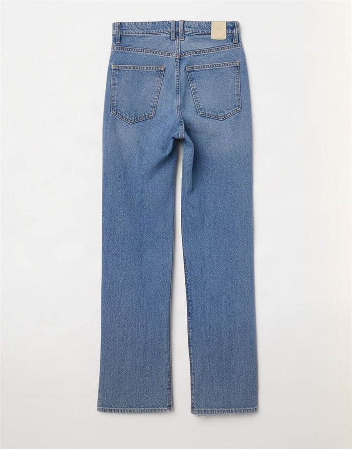 Jeans dritti da donna Zara EU 38 Small W28 L29 Cotone blu
