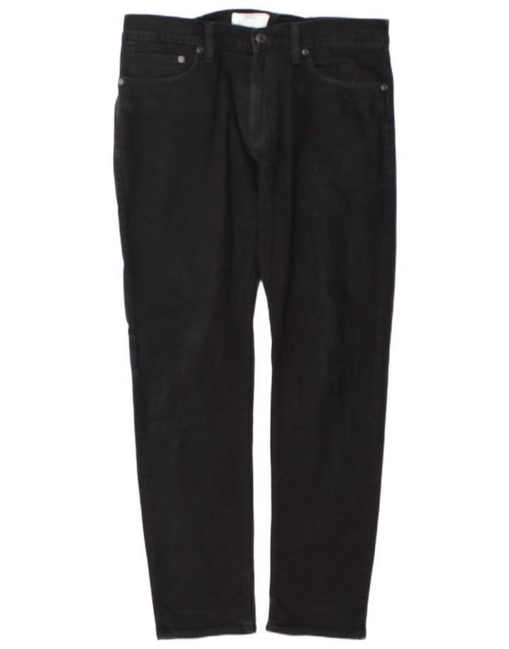 Jeans slim da uomo Marks & Spencer W34 L31 cotone nero