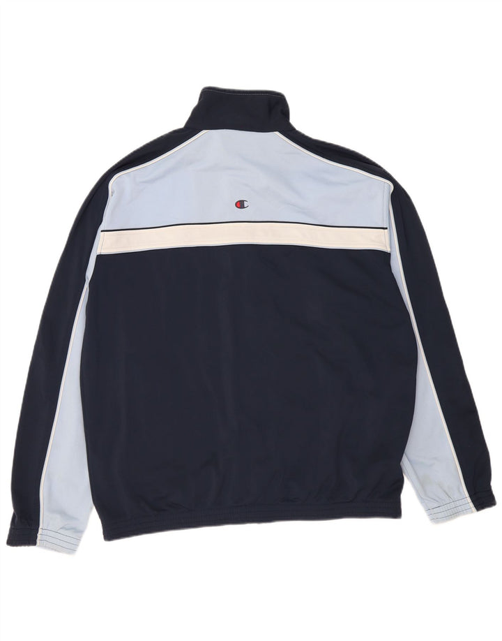 Giacca sportiva da uomo Champion XL XL in poliestere color block blu navy