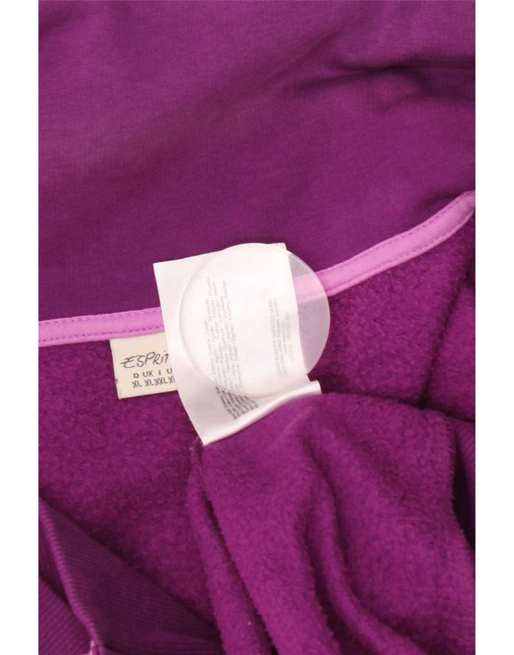 Giacca da ginnastica da donna Esprit UK 18 XL cotone viola