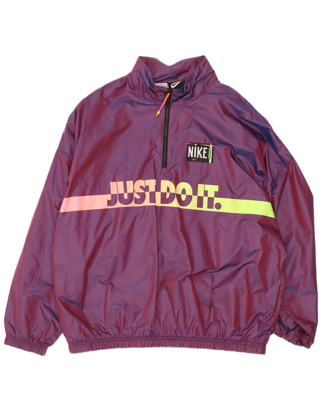 Giacca da ginnastica oversize con grafica Nike da donna UK 10 piccola viola