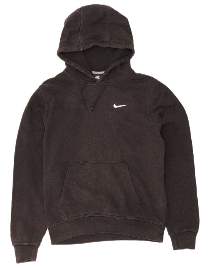 Felpa con cappuccio da uomo Nike Small in cotone nero