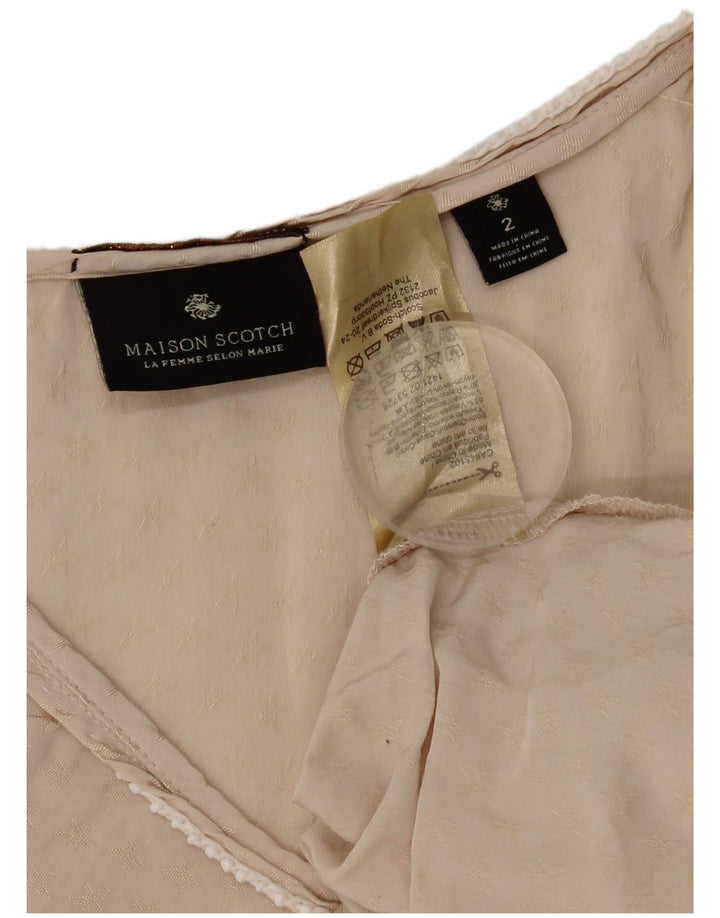 Canotta oversize da donna Maison Scotch US 2 XS Beige Viscosa