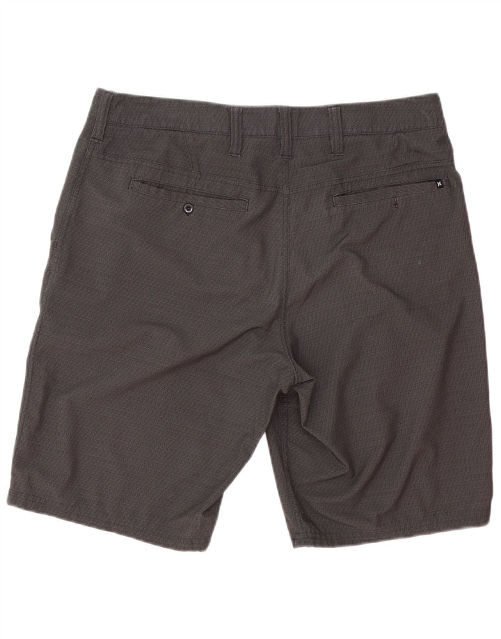 Pantaloncini chino da uomo Hurley W33 poliestere geometrico grigio medio