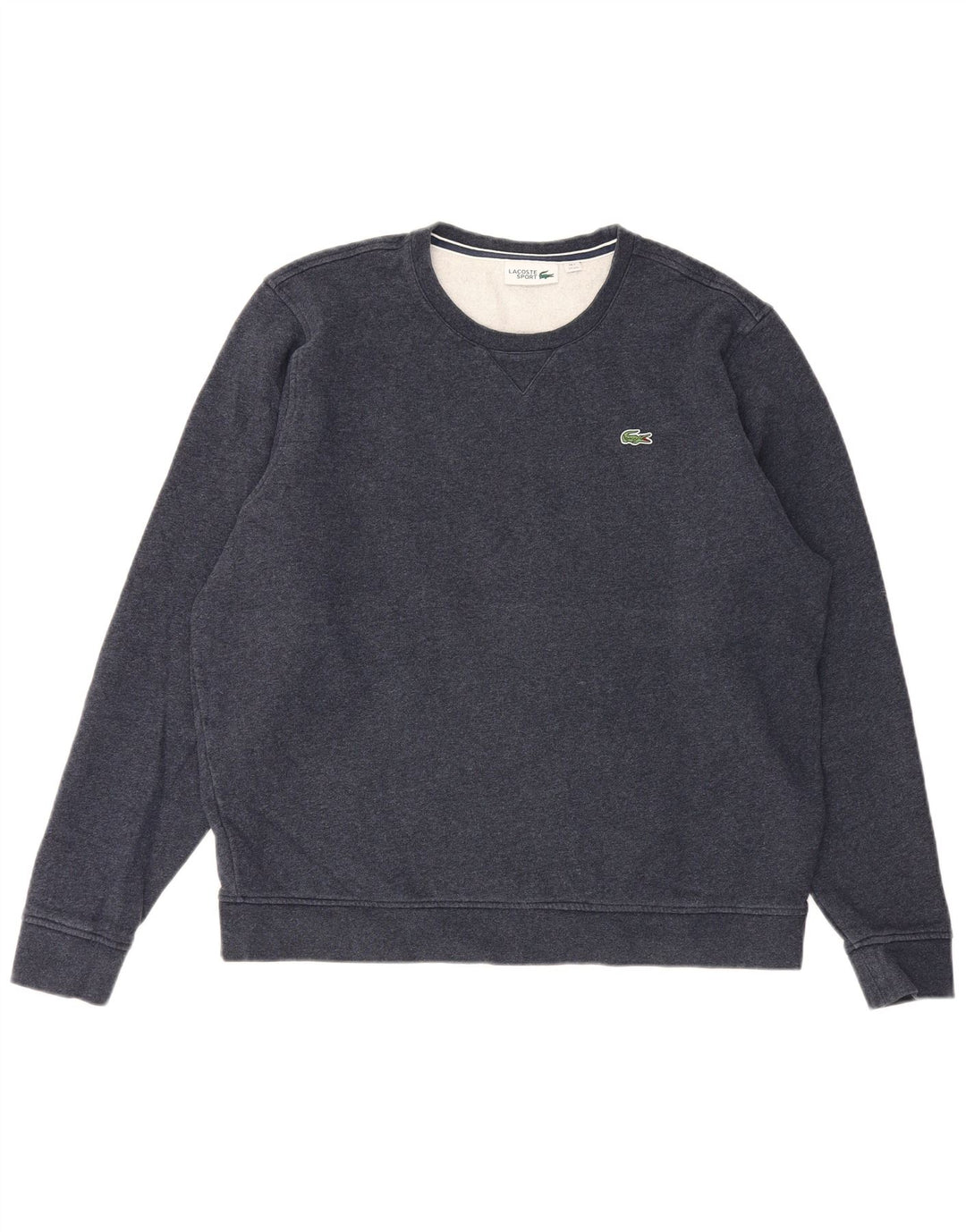 Felpa da uomo Lacoste maglione taglia 7 2XL cotone blu navy