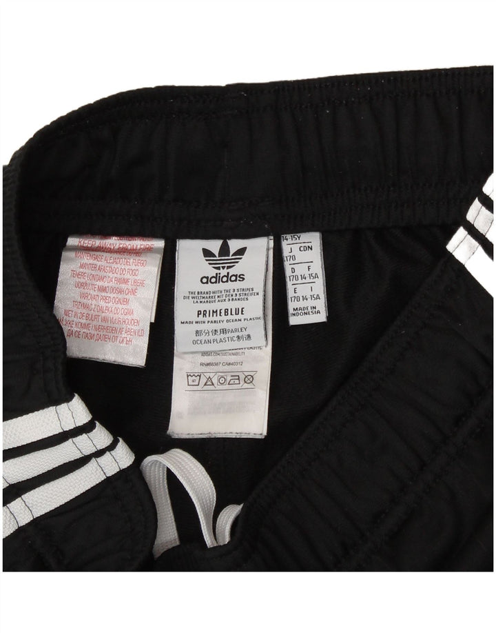 Pantaloni da tuta ADIDAS da ragazzo Joggers 14-15 anni Poliestere a righe nere