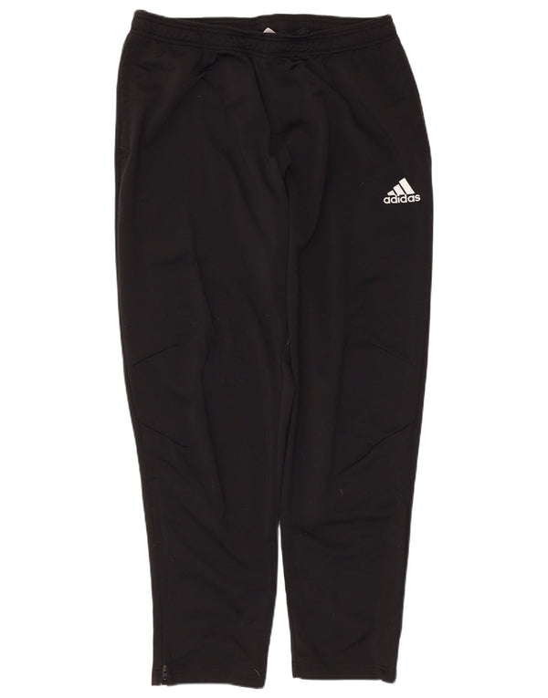 Pantaloni da tuta da uomo Adidas Large neri in poliestere sportivo