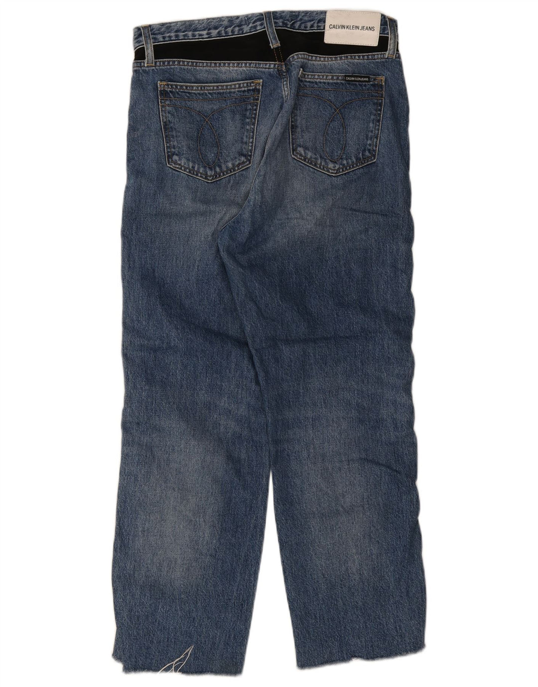 Jeans dritti da donna Calvin Klein W30 L26 cotone blu
