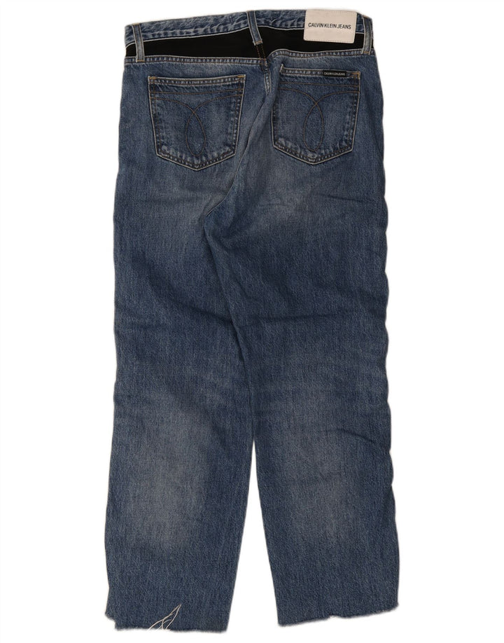 Jeans dritti da donna Calvin Klein W30 L26 cotone blu