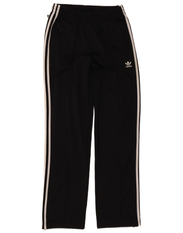 Pantaloni della tuta da donna Adidas UK 10 piccoli poliestere nero