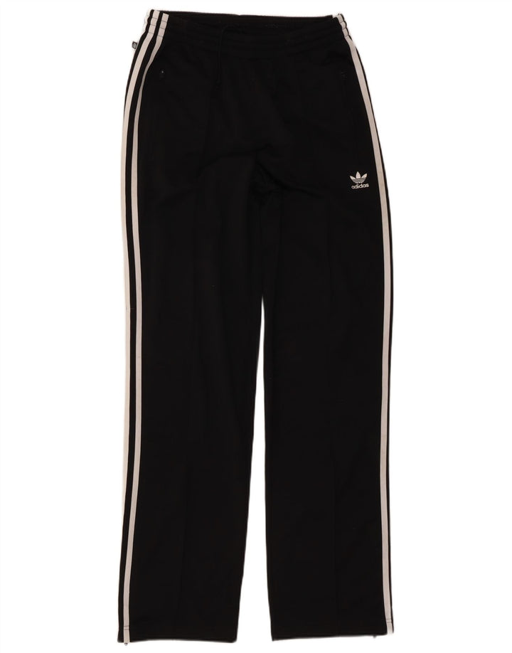 Pantaloni della tuta da donna Adidas UK 10 piccoli poliestere nero