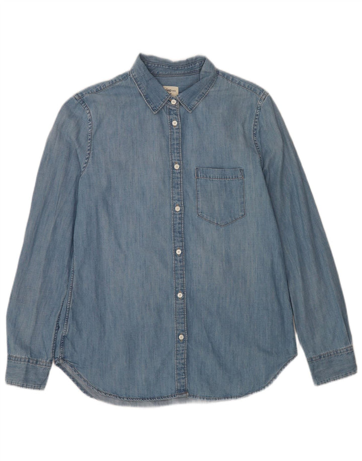 Camicia in denim da donna Gap UK 14 Cotone blu medio