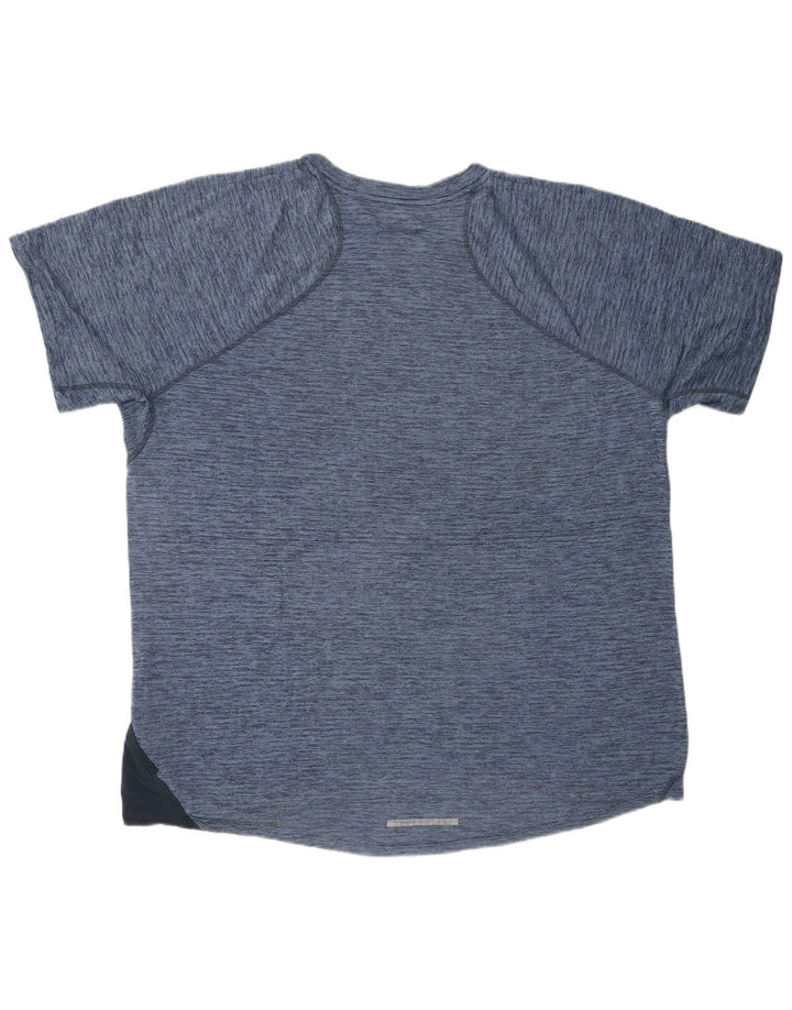 T-shirt NIKE da uomo Dri Fit Top XL poliestere chiazzato blu