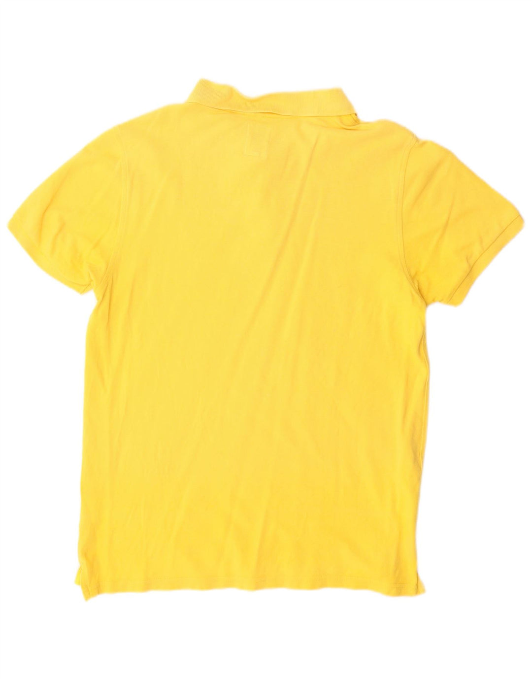 Polo da uomo Lyle & Scott in cotone giallo medio