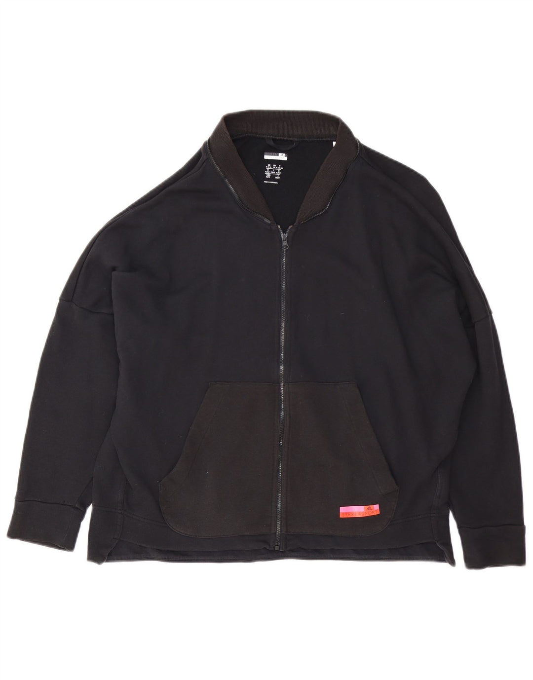 Giacca superiore della tuta da donna Stella McCartney ADIDAS UK 12/14 Medio Nero