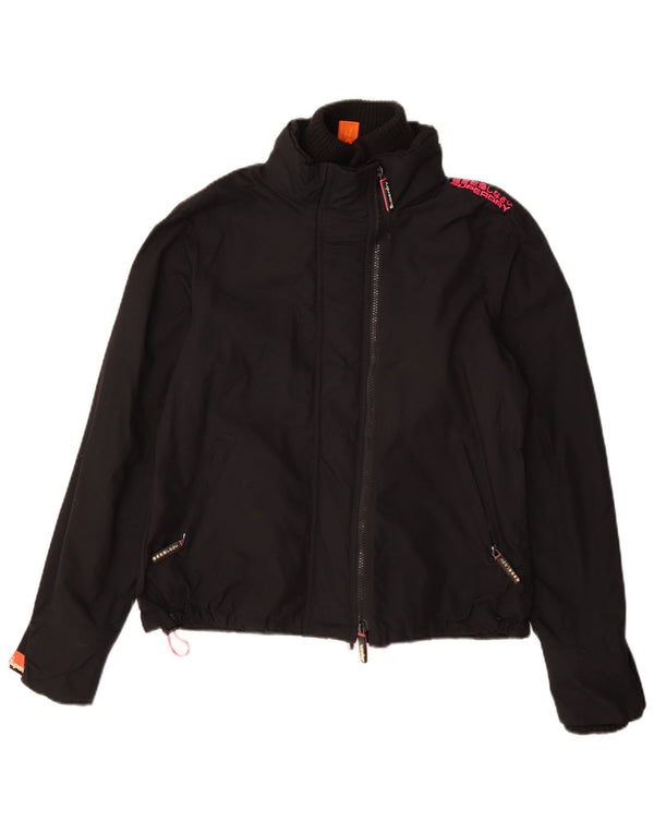 Giacca a vento da donna Superdry The Windcheater UK 18 XL nylon nero