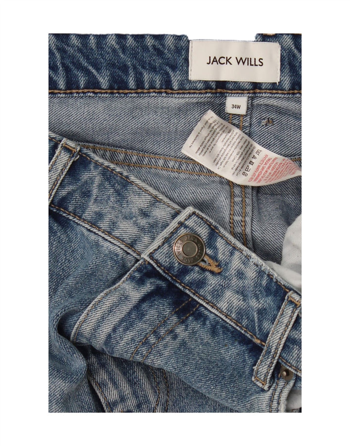JACK WILLS Womens Denim Shorts W34 Large  Blue Cotton