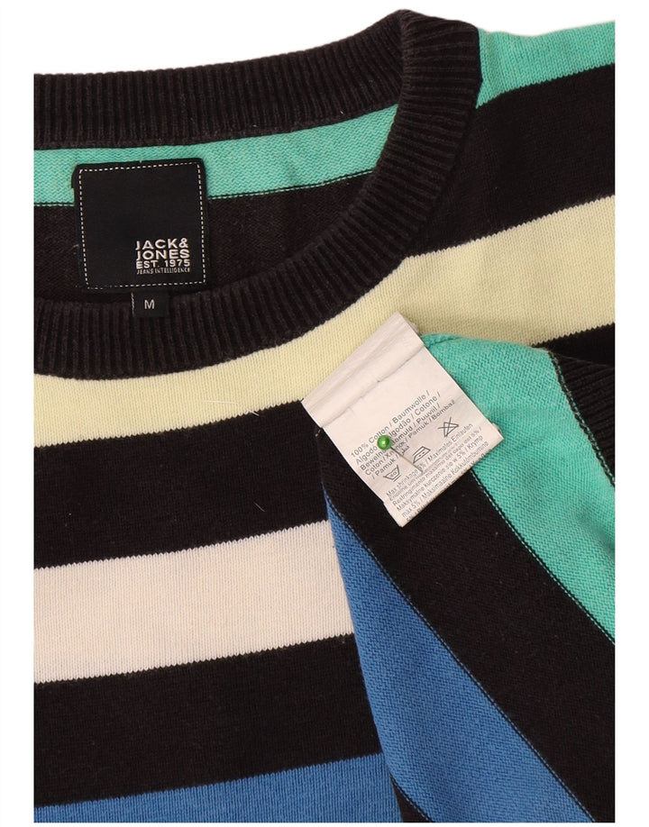 Jack & Jones Maglione girocollo da uomo a righe medie multicolore