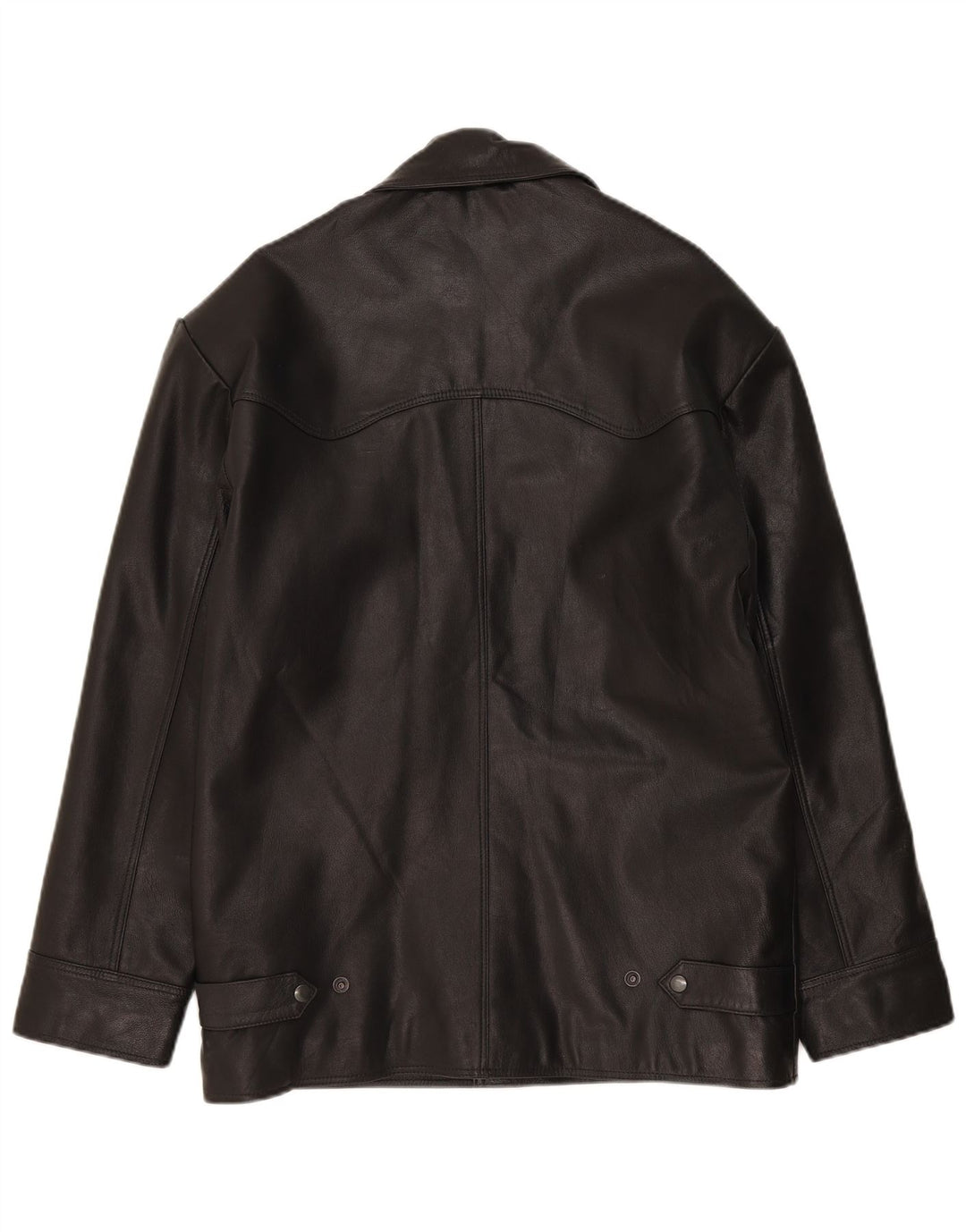 Giacca in pelle da uomo Milan UK 38 media nera classica