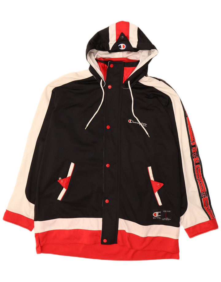 CHAMPION Giacca da tuta grafica da uomo, grande, multicolore, color block