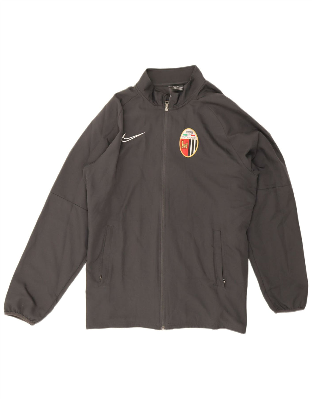 Giacca da tuta da uomo Nike Ascoli Calcio 1898 XL grigio poliestere