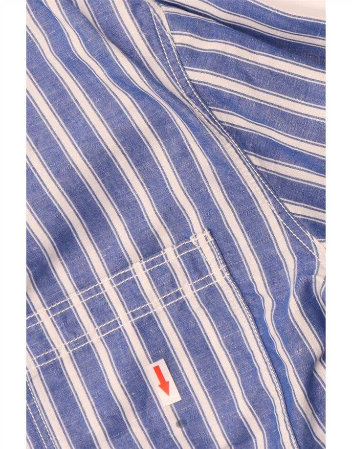 Camicia da uomo Fat Face a righe blu medio