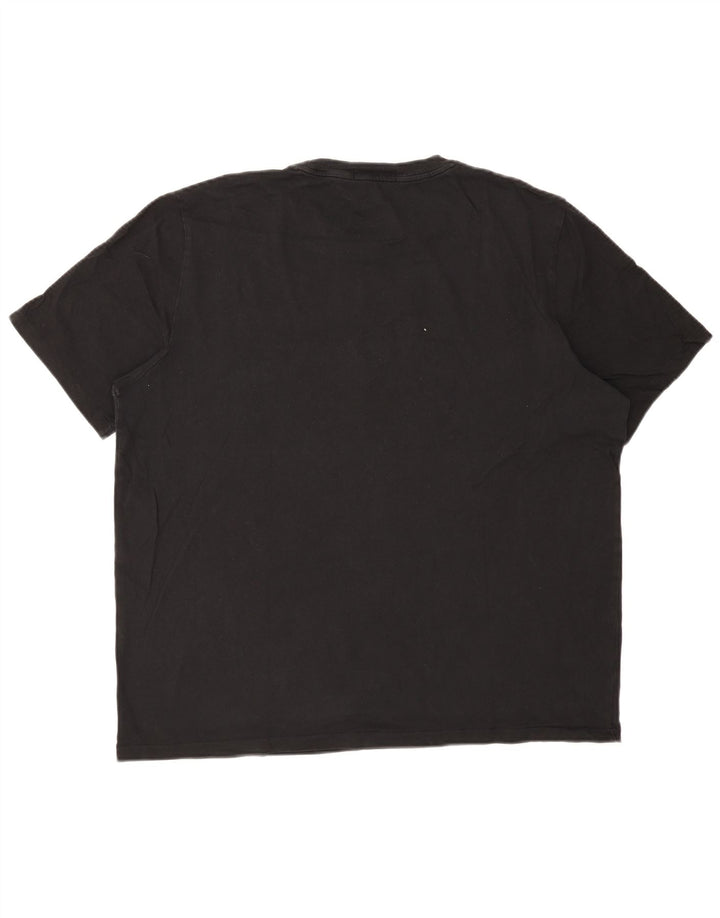 T-shirt grafica da uomo FRED PERRY Top 2XL cotone nero